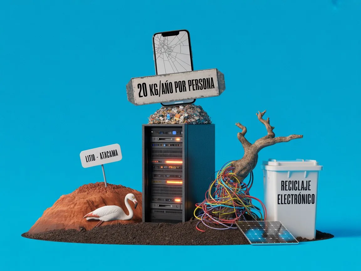 Impacto de la tecnología que contamina y la minería de litio.