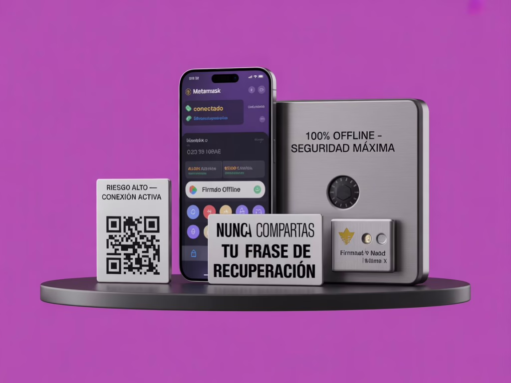 cripto billeteras calientes vs frias metamask ledger seguridad frase recuperacion