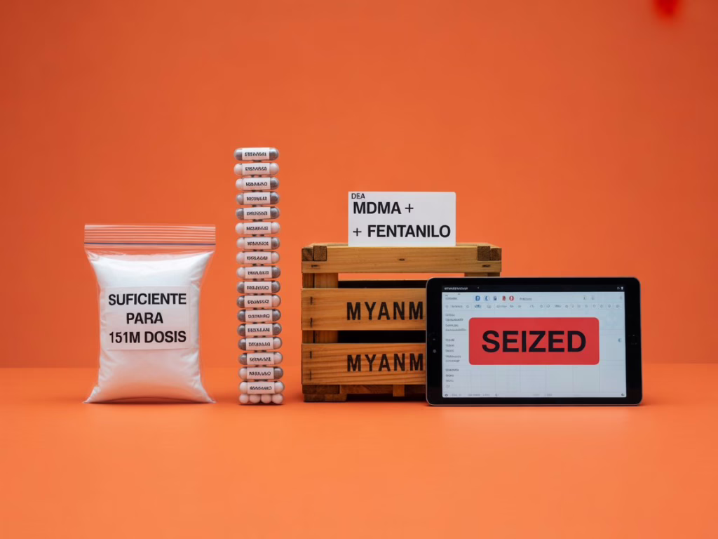 narcotrafico interpol operacion lionfish fentanilo yaba darknet pina myanmar