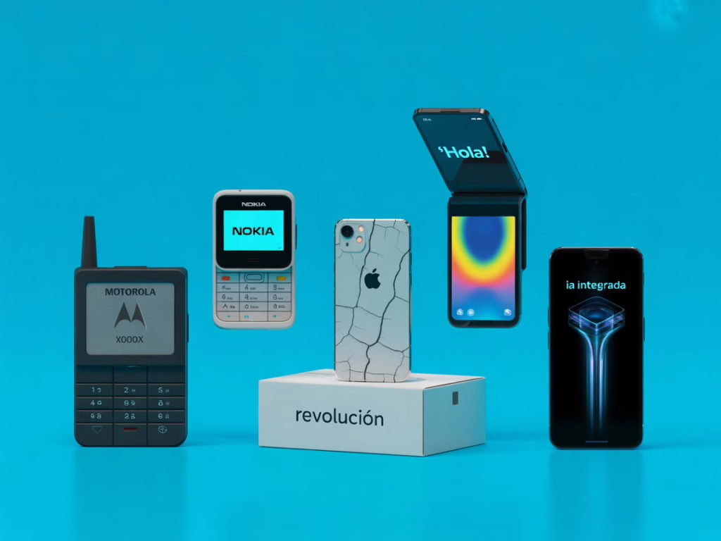 tecnologia historia telefono movil dyna tac nokia iphone holograma ia