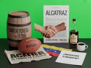 Alberto Vollmer alias el rey del ron en Santa Teresa, Venezuela, relacionado con un acuerdo informal.
