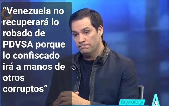 Irwing Enrique Ríos Torres hablando sobre corrupcion en PDVSA en entrevista televisiva como vocero del movimiento OPINA, publicada en su cuenta de Instagram