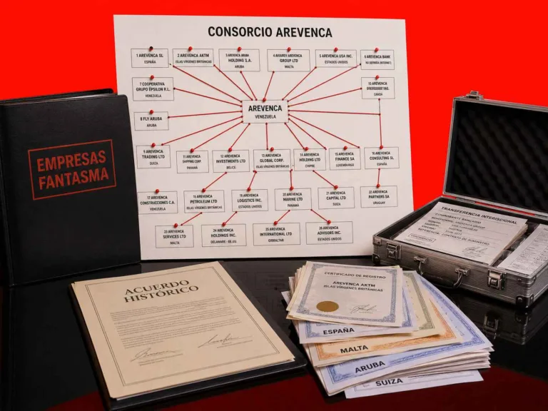 Organigrama corporativo y documentos offshore vinculados a Francisco Javier González Álvarez y sus 26 empresas.