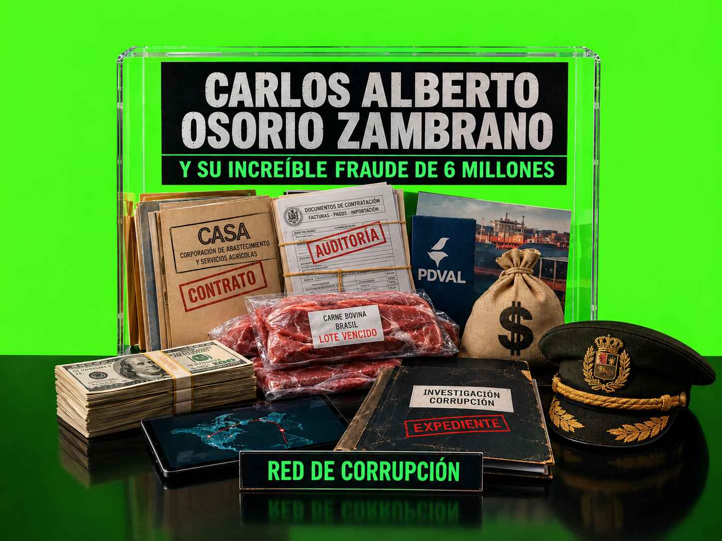 Carlos Alberto Osorio Zambrano y el presunto fraude de 6 millones de dólares relacionado con contratos de alimentos, PDVAL y corrupción en Venezuela.