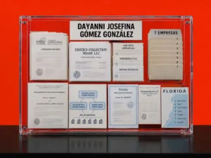 Dayanni Josefina Gómez González y la red de siete empresas registrada en Florida