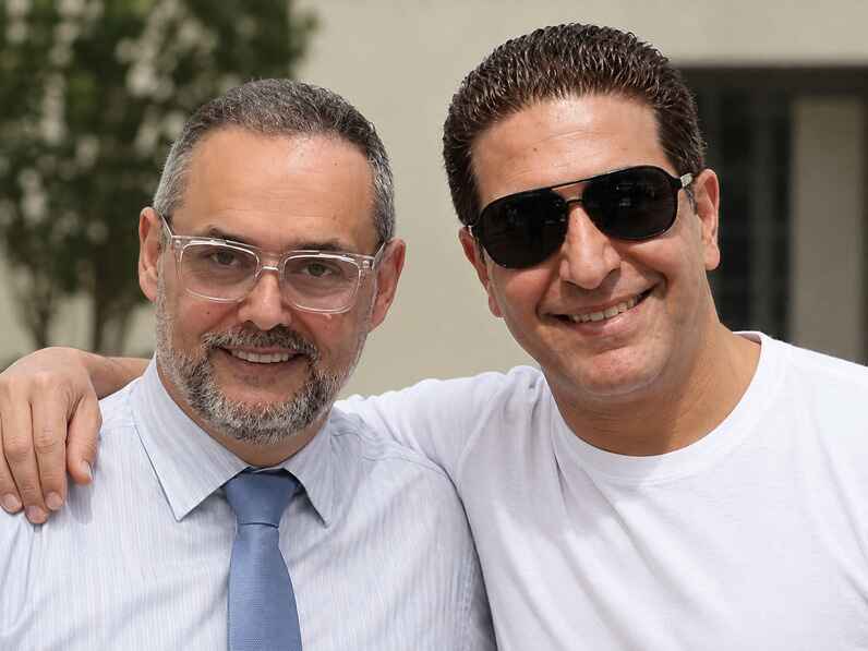 Rixon Rafael Moreno Oropeza junto a su abogado José Antonio Marín Figuera.